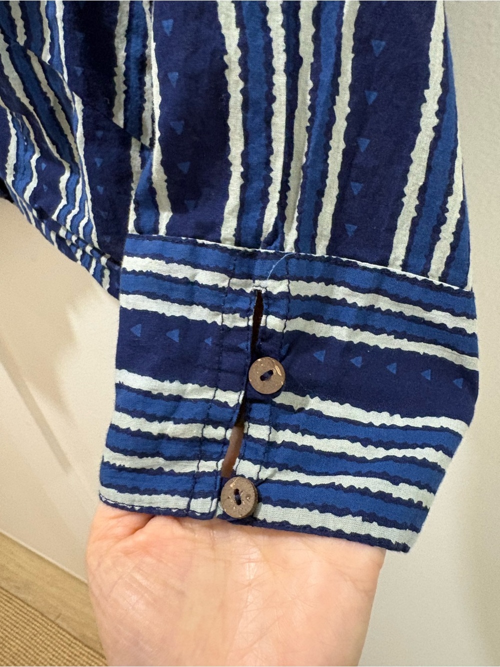 HANDMADE | 2 PC SET - Indigo Blue Printed Cotton Set - Picture 5 of 8